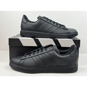 Adidas Grand Court 2.0 Sneakers Sportswear Men's Size 10 Black/Black GW9198
